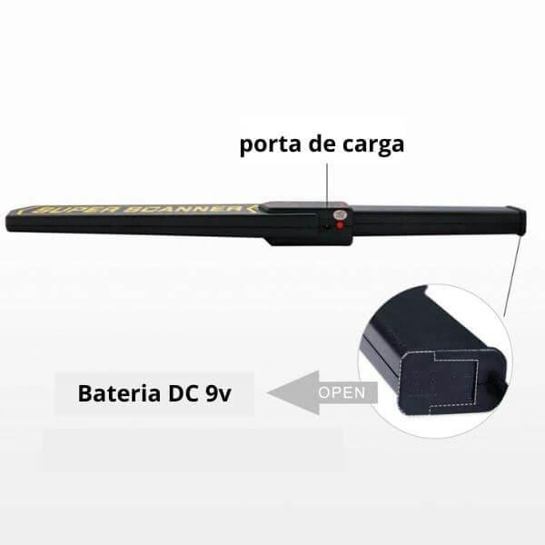 Detector de Metais Profissional Portatil Com Bateria Recarregável - Casas Leitão