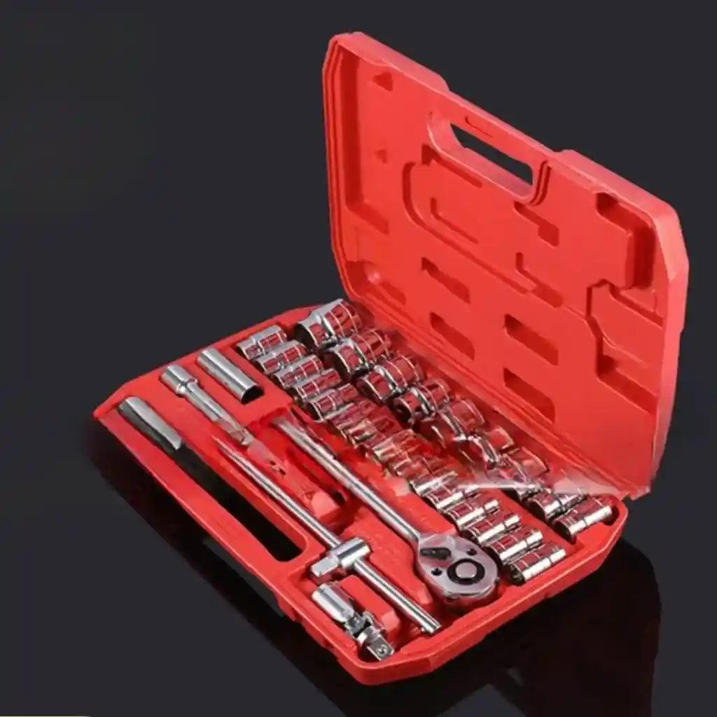 Kit Ferramentas Chave Catraca Jogo de Soquetes Allen Torx - 45 Peças