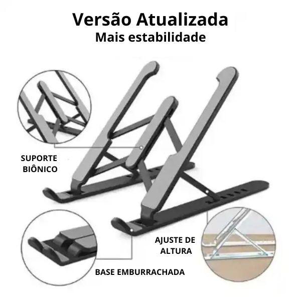 Suporte para Notbook e Tablet Mesa Compacto e Articulado