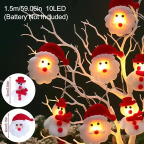 Pisca Pisca Guirlanda Boneco de Neve Decoração Natal