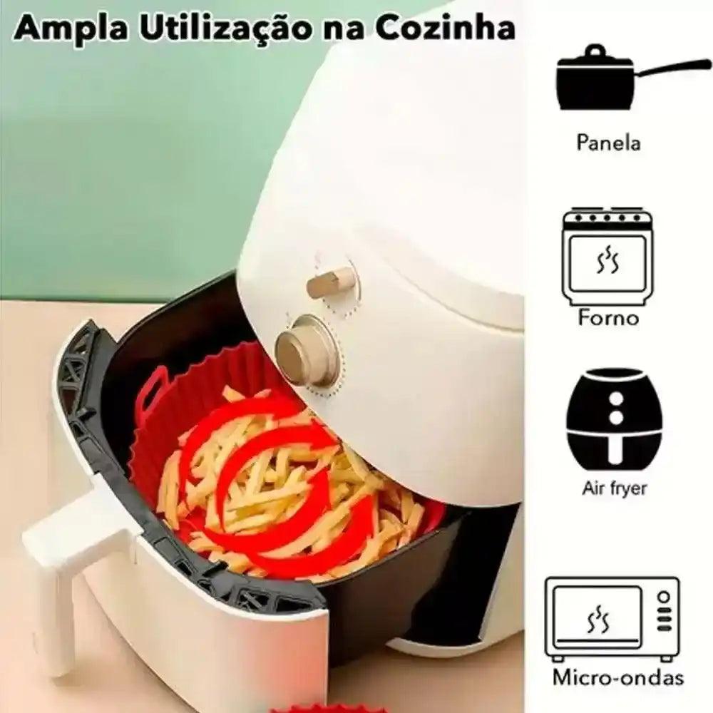 Protetor para AirFryer de Silicone Reutilizável Kit 6 Medidas Diferentes